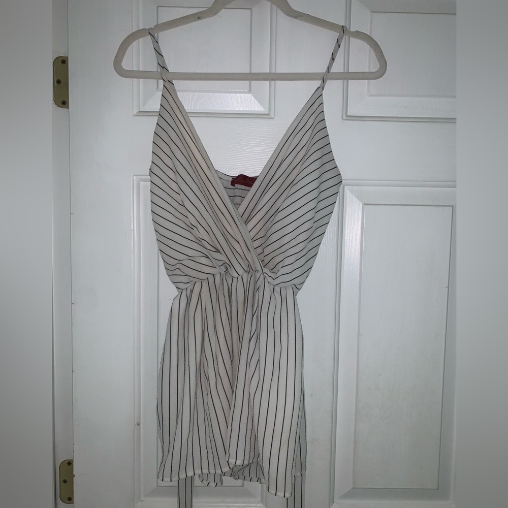 Pinstriped Romper